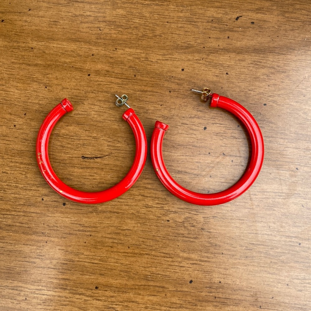 Vintage metal hoops